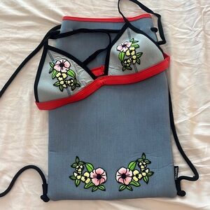 Triangl Bikini Top with matching waterproof storage bag